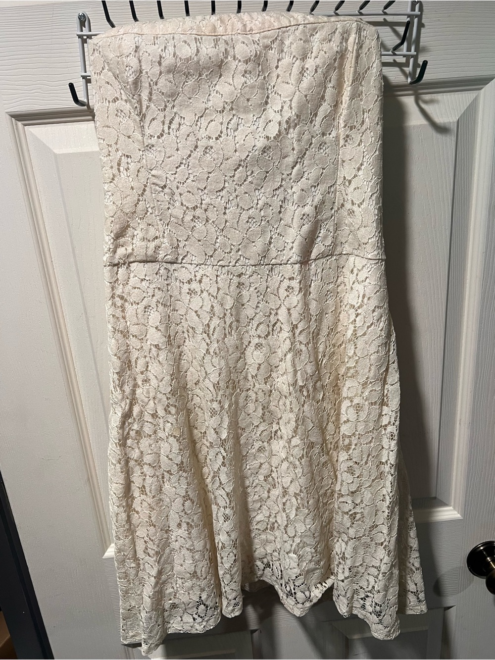 Hollister Strapless Cream Lace Dress